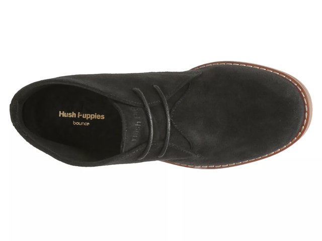 Hush puppies black suede boots deals