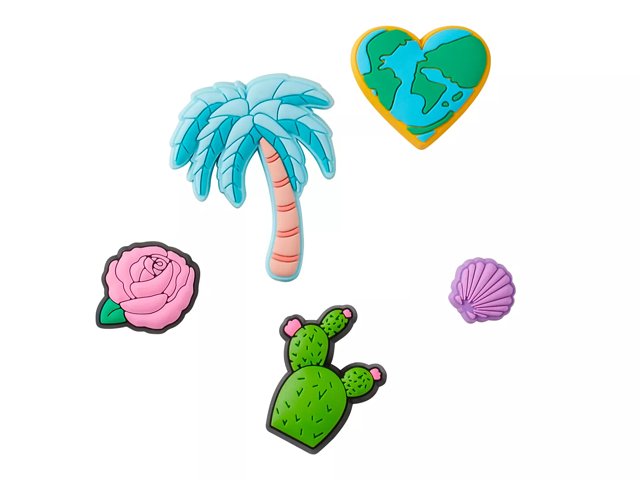 Crocs Tropical Luv Jibbitz Set 5 Pack Free Shipping DSW
