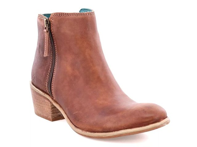 Liz cognac bootie cheap