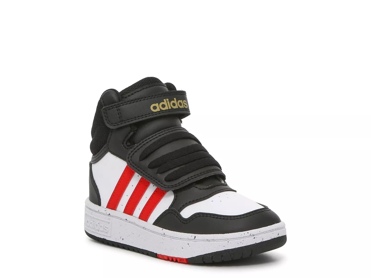 Adidas Kid's Hoops 3.0 Mid White Blue Size:6