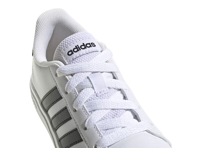 adidas Grand Court Lace-Up Shoes - Black | Kids' Lifestyle | adidas US