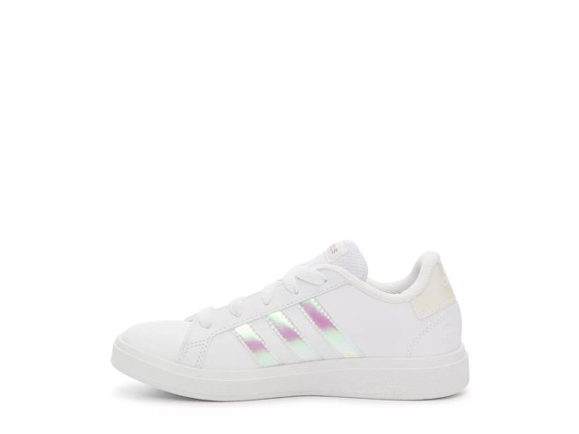 adidas Grand Court 2.0 Big Girls Sneakers, Color: White