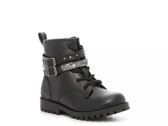 Little girls black combat boots shop