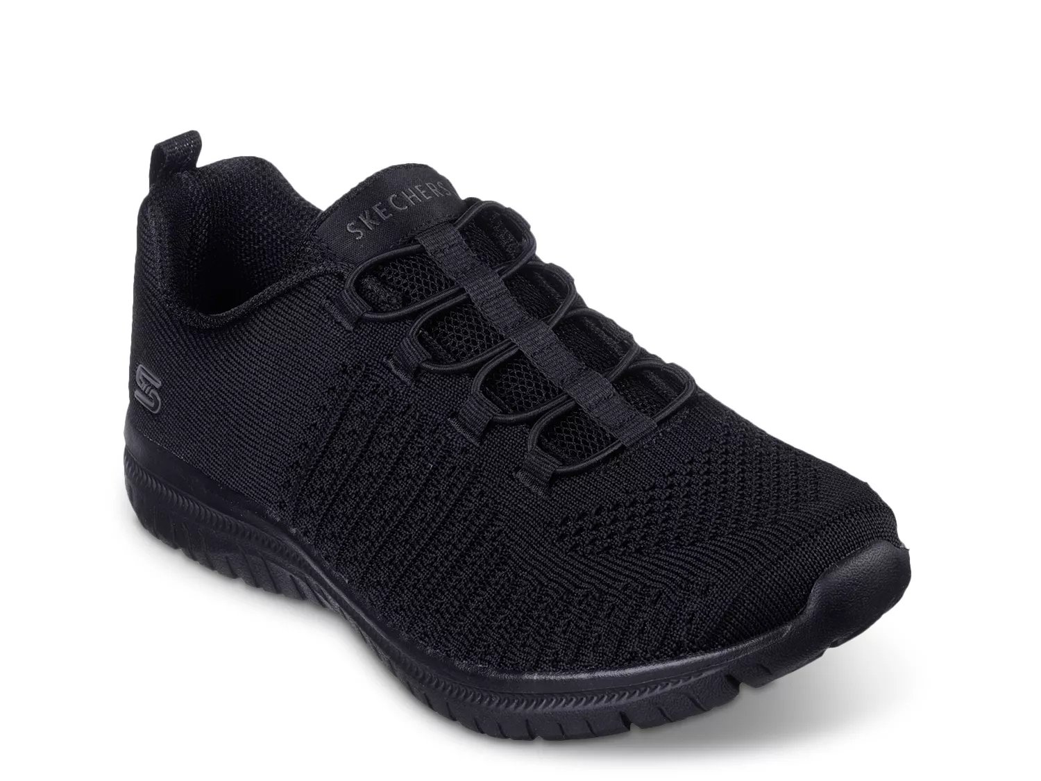 Ladies black skechers clearance shoes