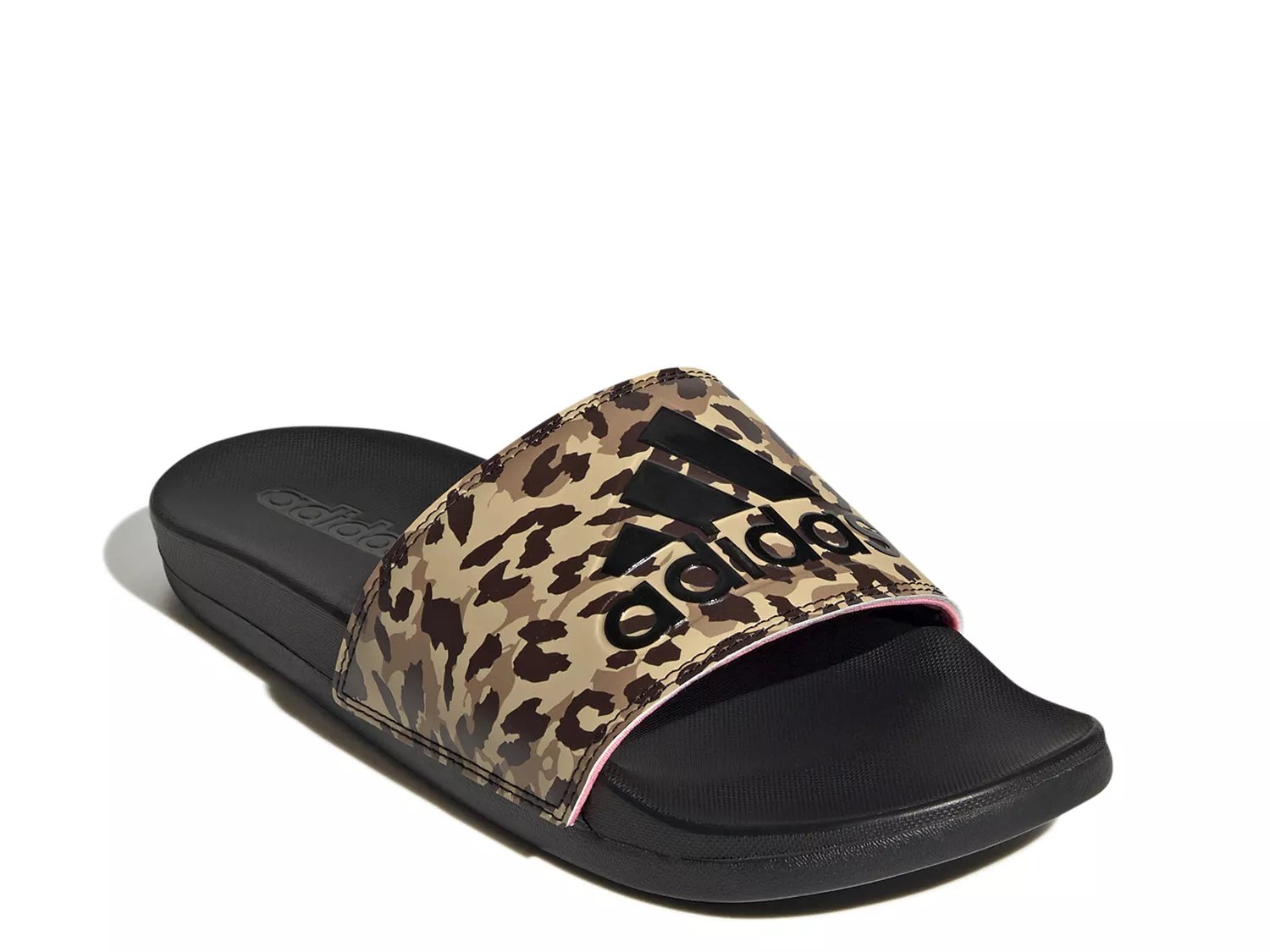 Adidas originals adilette shop slides in leopard print