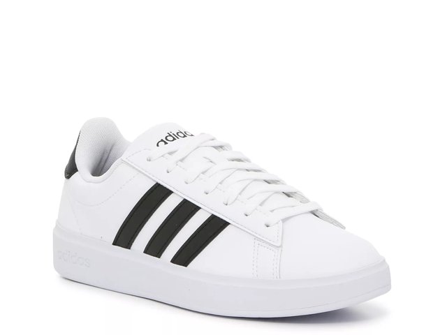 adidas Grand Court Lace-Up Shoes - Black | Kids' Lifestyle | adidas US