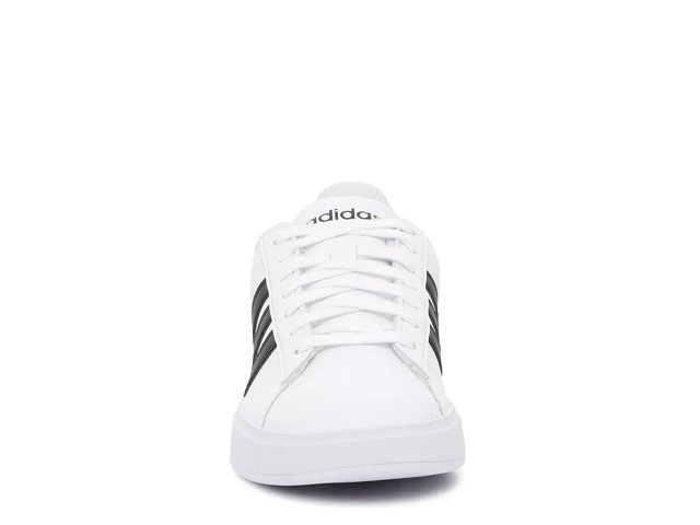 White adidas shoes shop womens black stripes