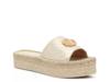 Clabee Espadrille Slide Sandal Gold Metallic view