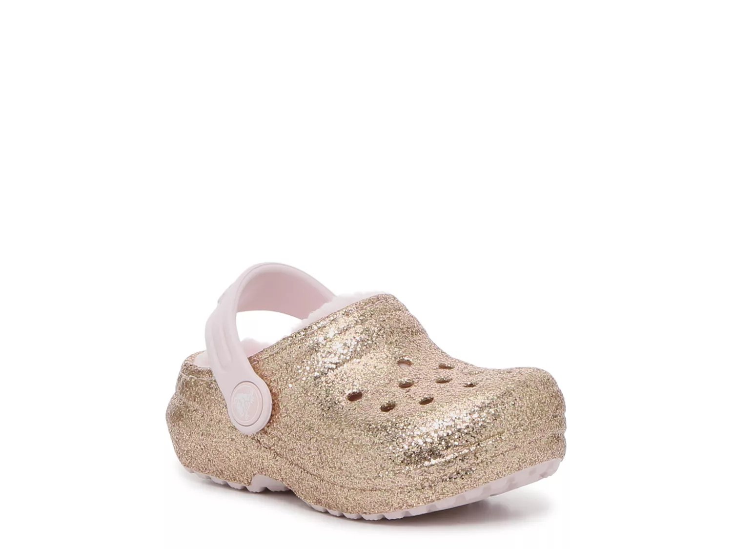 Crocs Classic Lined Glitter Clog Kids Free Shipping DSW