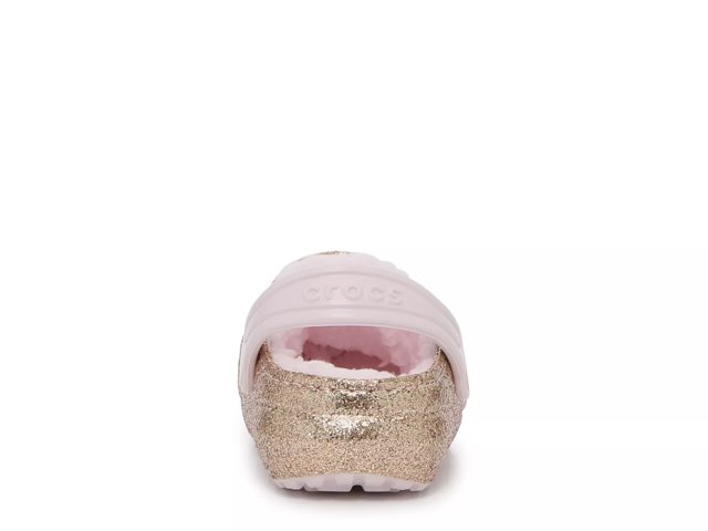 Glitter fleece store lined crocs
