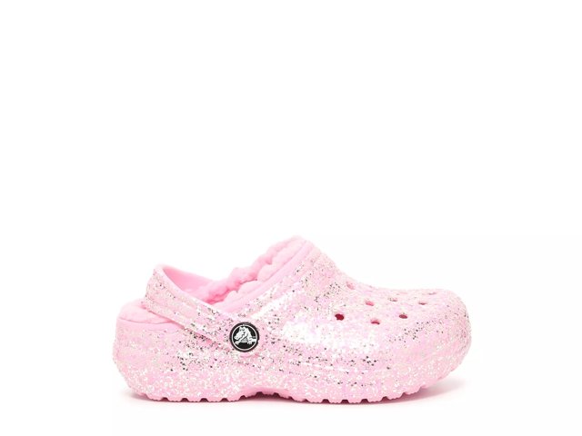 Baby pink discount crocs with fur