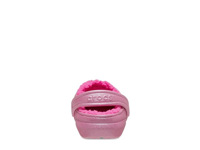 Crocs Classic Lined Glitter Clog Kids