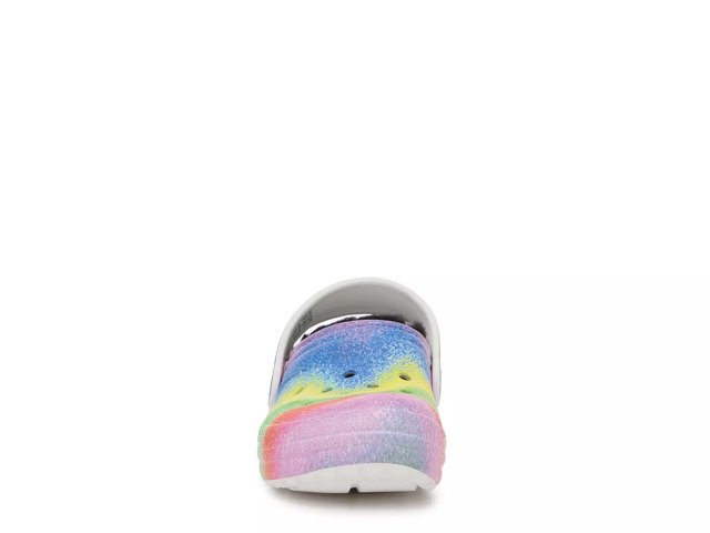 Tie dye 2025 fleece lined crocs