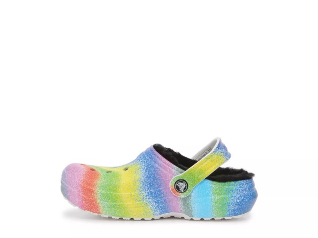 Kids lined tie dye crocs best sale