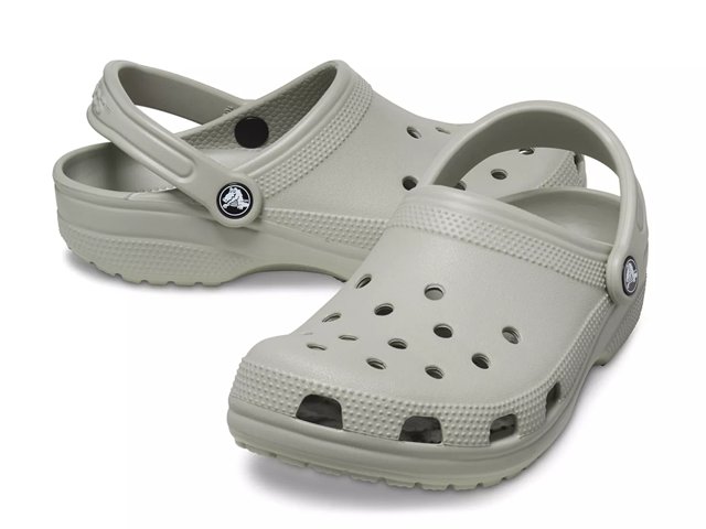 Light grey classic crocs clearance