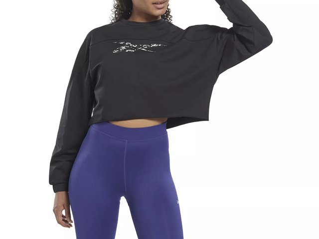 Reebok Modern Safari Crop Women s Sweatshirt Free Shipping DSW