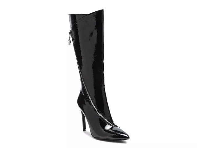 Dsw black patent leather boots shop
