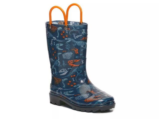 Western Chief Fossilized Light Up Rain Boot Kids