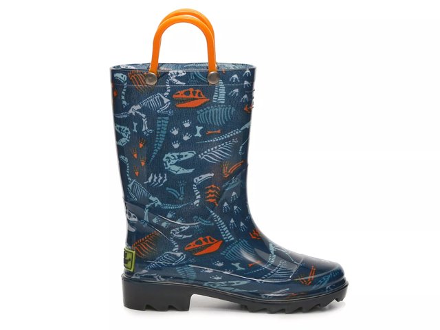 Western Chief Fossilized Light Up Rain Boot Kids Free