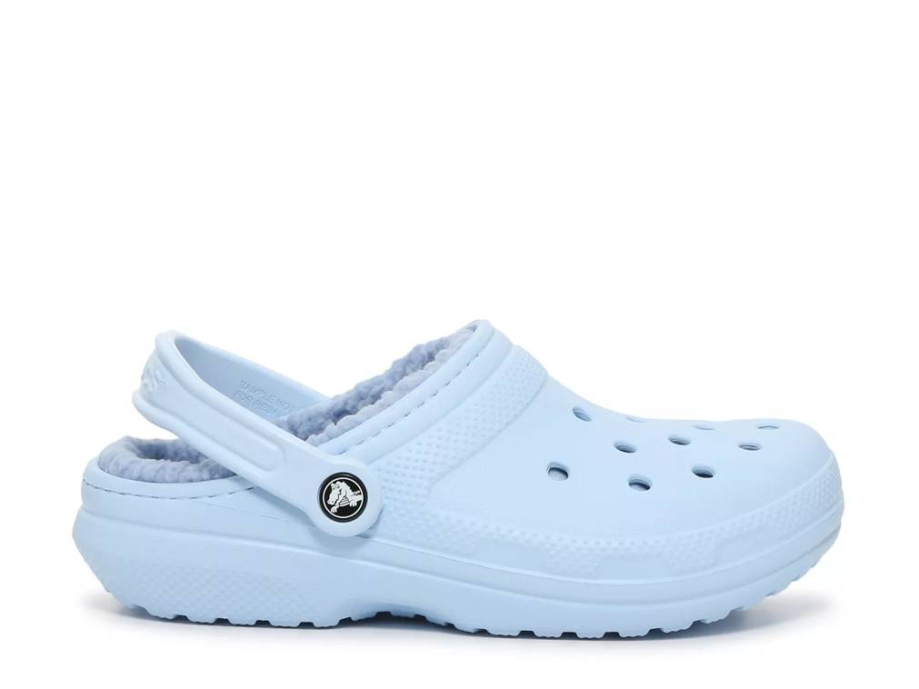 Crocs blue with discount fur