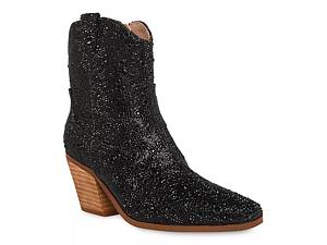 Black booties heel dsw sale