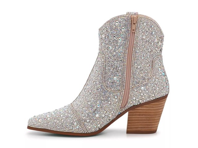 Betsey Johnson Emory Rhinestone Western Boot - Free Shipping | DSW