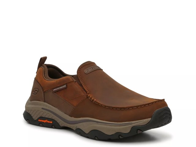 Skechers moc toe slip on hot sale