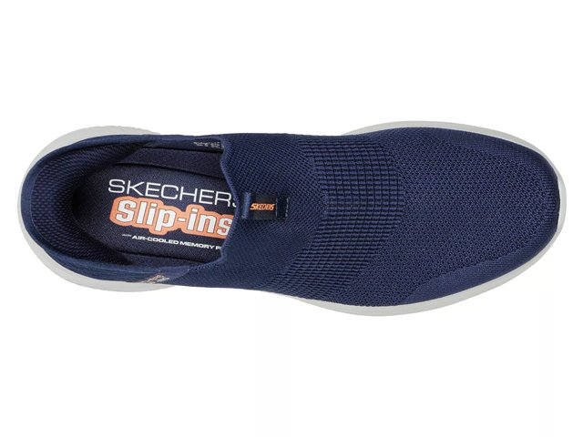 Skechers Slip-Ins Ultra Flex 3.0 Men's Wide-Width Running Shoe Grey