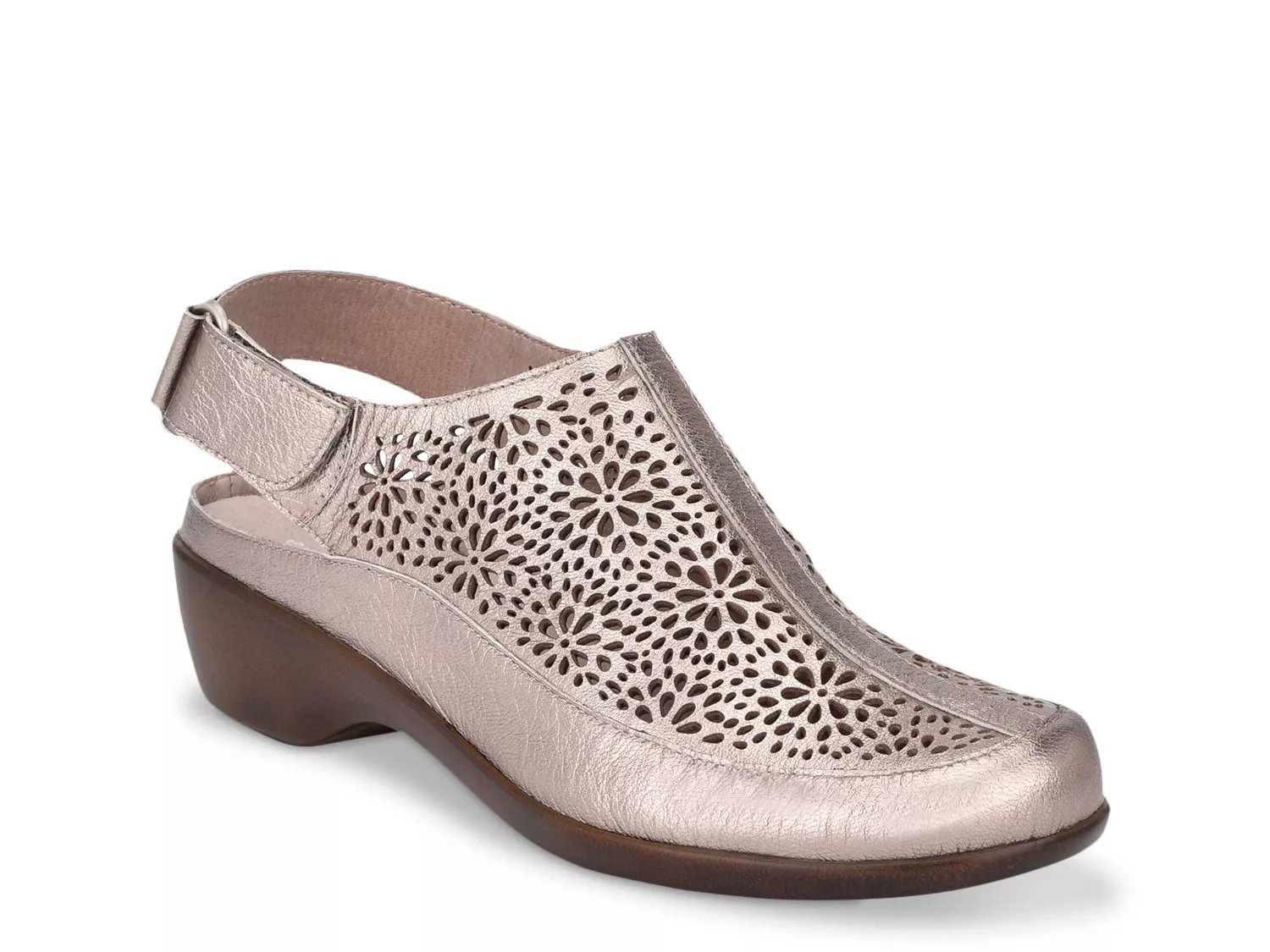 Easy Spirit Dawn Sandal | Women's | Pewter Metallic | Size 5.5 | Clogs | Block | Slingback