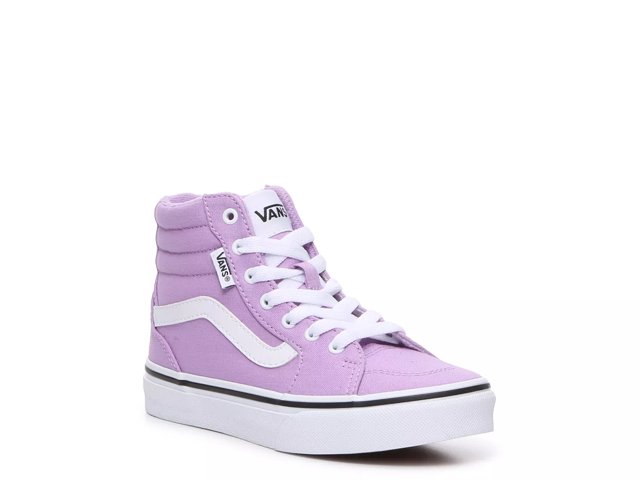 Pink high top vans kids sales