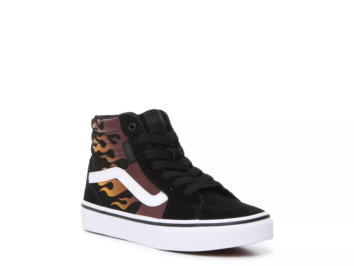 High top vans outlet with flames