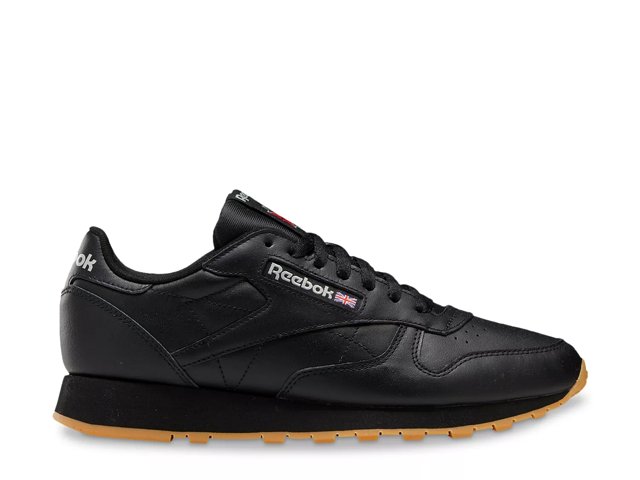 Reebok cl hot sale lthr black