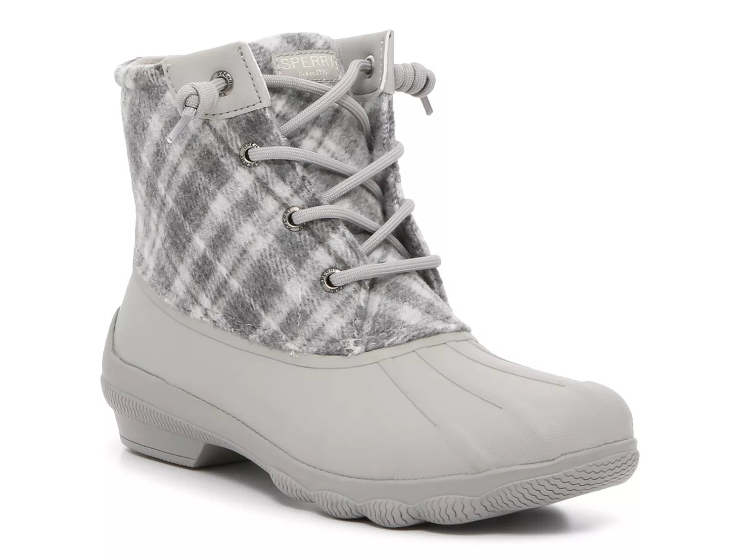 Womens sperry best sale duck boots grey