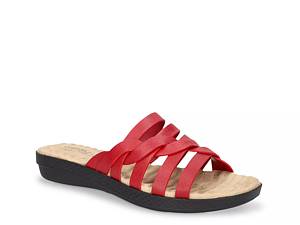 Dsw red sale flat sandals