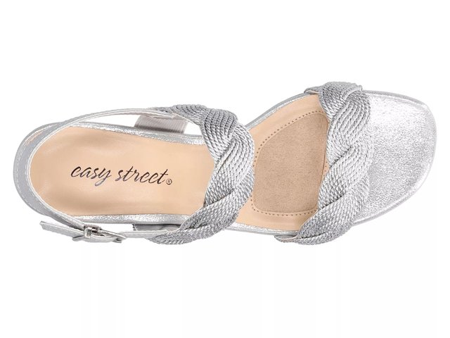 Easy street white sandals online