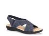 Claudia Wedge Sandal Navy view