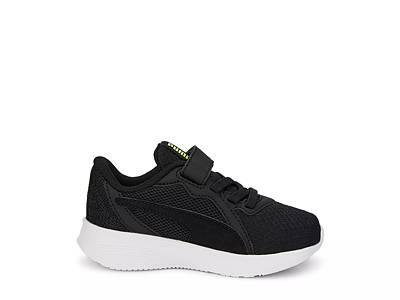  PUMA Kids Boys St Runner V3 Leather Slip On Sneakers Shoes  Casual - Black, White - Size 11 M