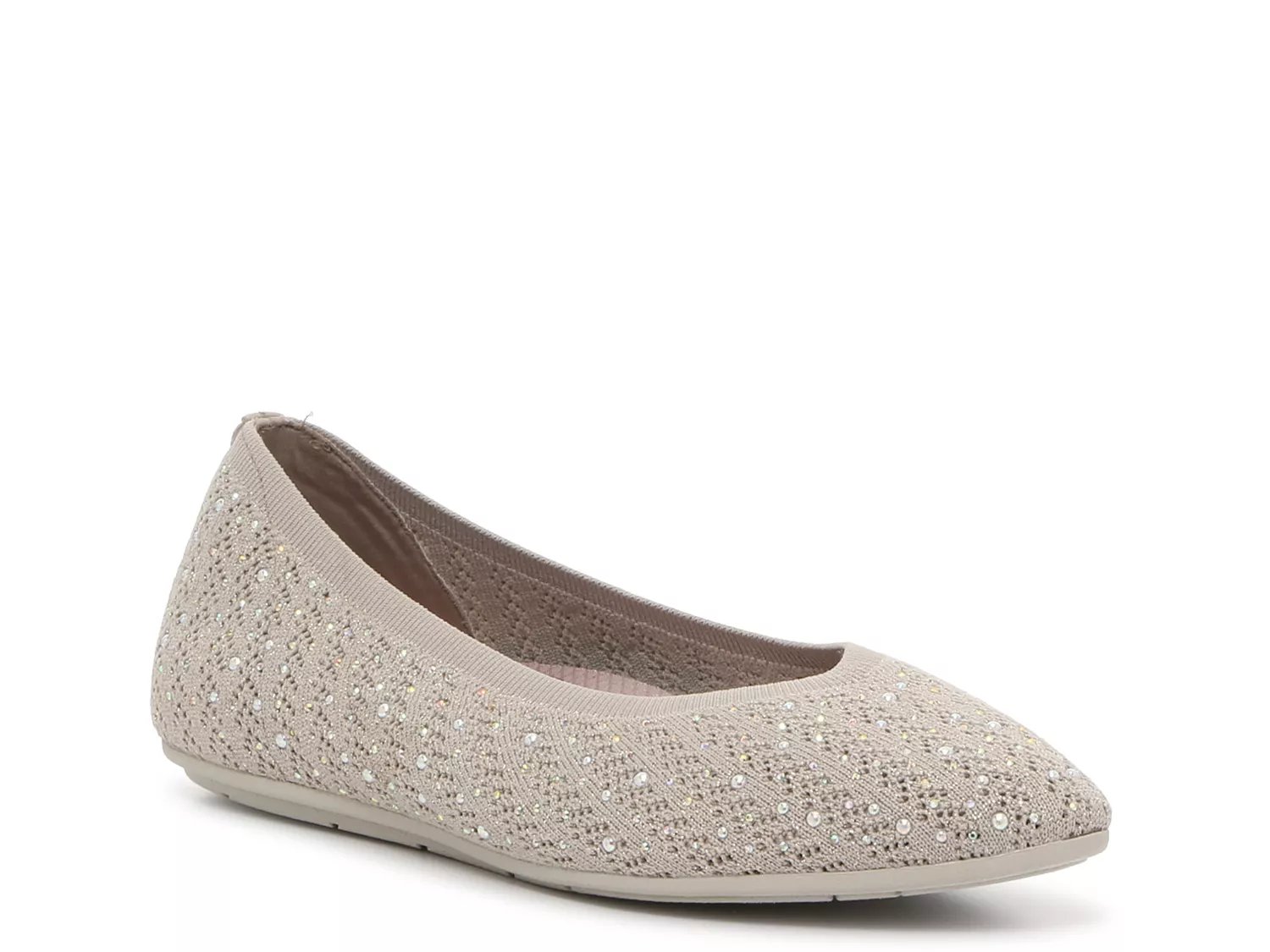 Skechers Arch Fit Cleo Glitzy Sky Flat - Free Shipping | DSW