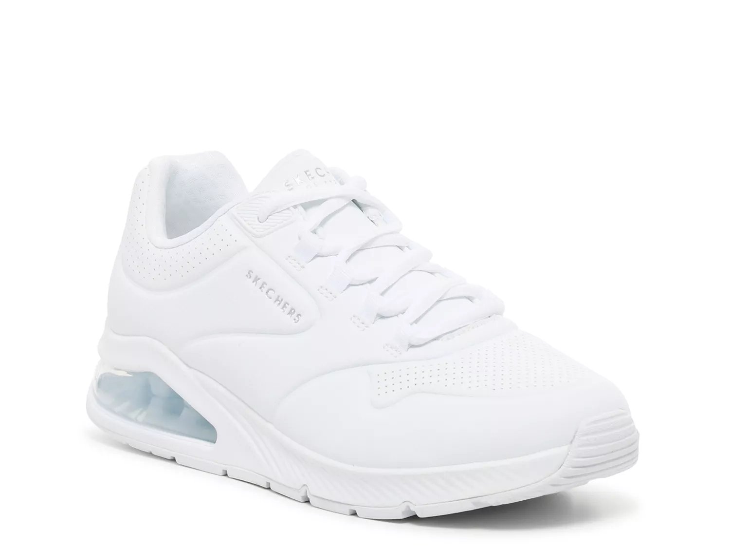 White hotsell skechers air