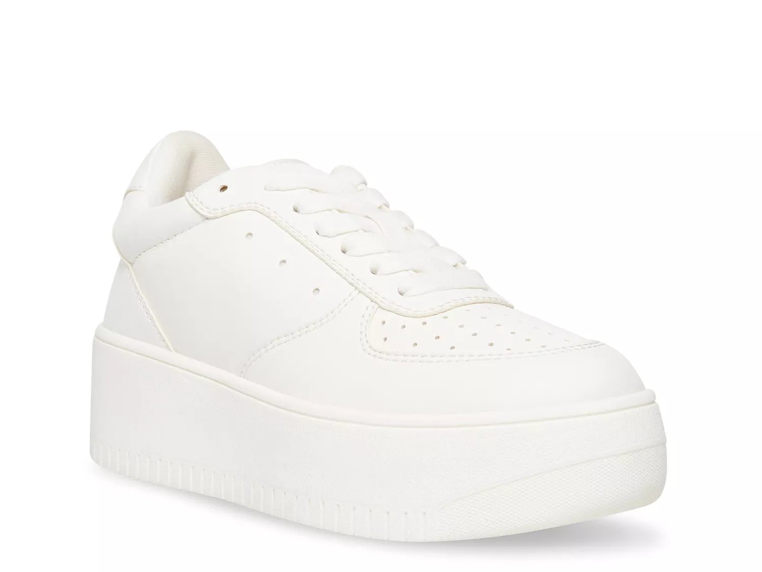 All white steve sales madden shoes