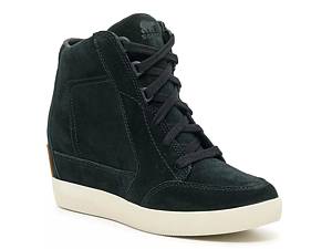 Black wedge sneakers sales womens