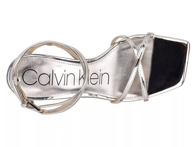 Calvin klein silver sandals top