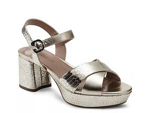 Dsw gold hot sale evening shoes