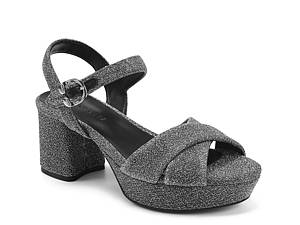 Dsw silver hot sale block heels