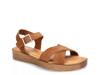 Car-Italy Platform Wedge Sandal Dark Brown view