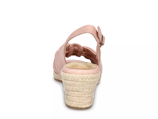 Blush pink outlet wedge sandals