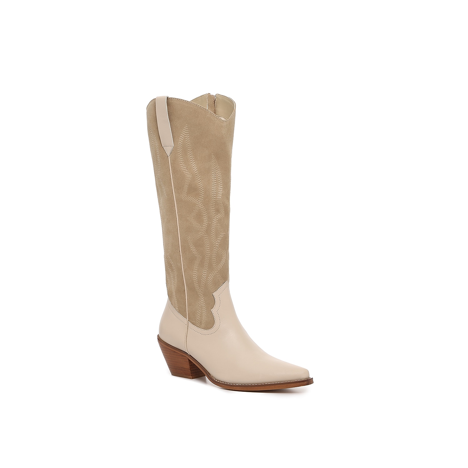 Coconuts Telluride Western Cowboy Boot | Women's | Taupe/Ivory | Size 6.5 | Boots | Block | Cowboy & Western