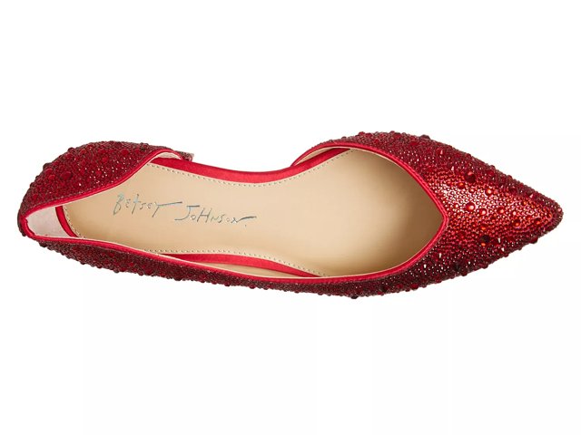 Betsey johnson rhinestone clearance flats