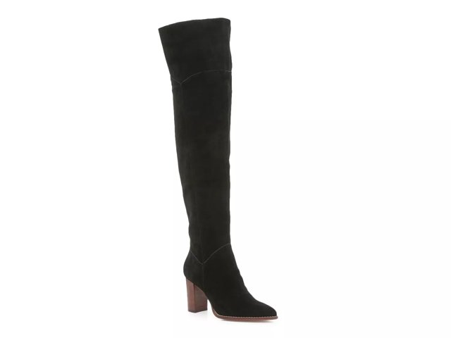 Dsw black suede knee high boots shop
