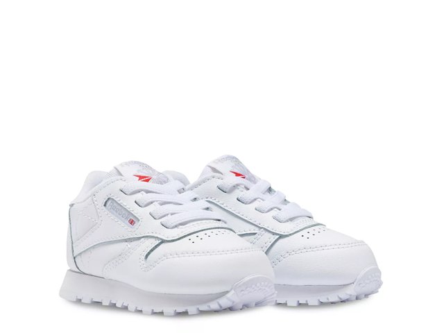 Reebok cell little kid classic leather sneaker